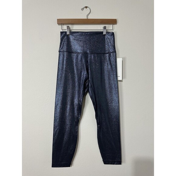 Lululemon Pants - Lululemon Align High Rise Ribbed Pant 28” Shine RARN Size 14 NWT
